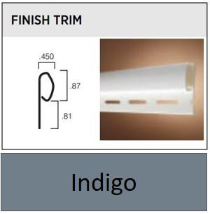 VINYL FINISH TRIM 12' INDIGO