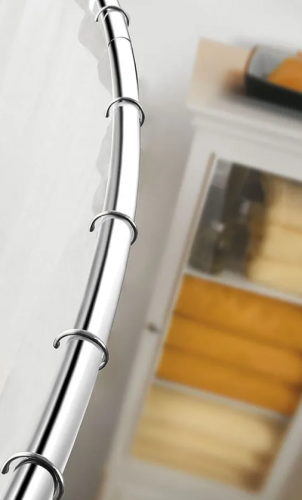 Moen DN2130CH Adjustable Shower Rod, 36 to 60 in L Adjustable, Chrome
