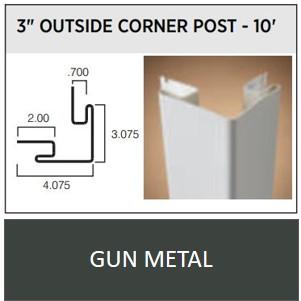 SENTRY O/S CORNER GUN METAL GREY