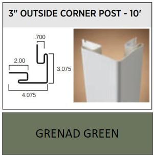 SENTRY O/S CNR 10' GRENAD GREEN