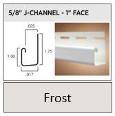VINYL J CHANNEL 12' FROST (40)