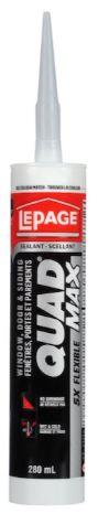 LePage Quad Max Window, Door & Siding Sealant Beige 296, 280 ml Cartridge, Pack of 1