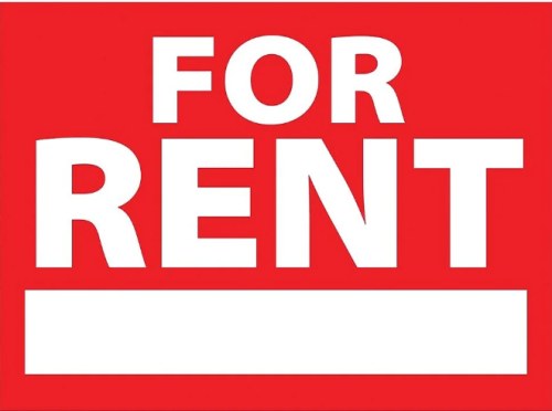 SIGN FOR RENT 1170070 8"X12"