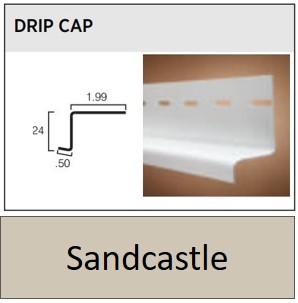 VINYL DRIP CAP 12' SANDCASTLE