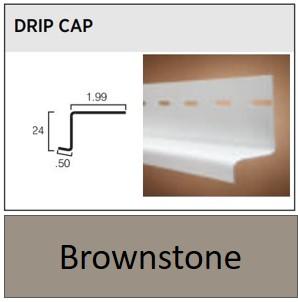 VINYL DRIP CAP 12' BROWNSTONE