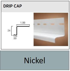 VINYL DRIP CAP 12' NICKEL (40)