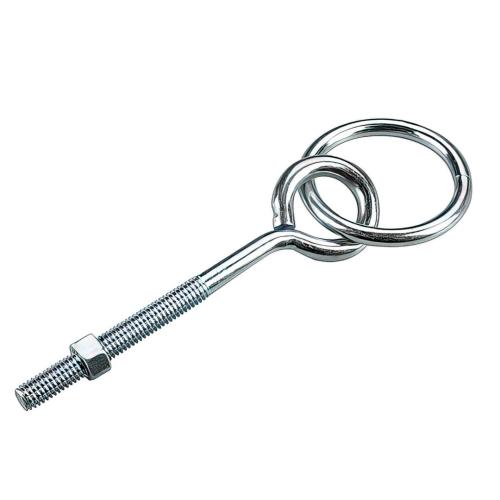 RING BOLT & NUT 6" ZINC
