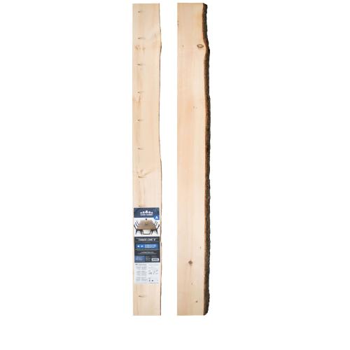 2"X8"X8' WHITE PINE SINGLE SIDE LIVE EDGE SLAB A