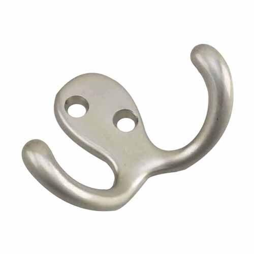 (R) BR NKL DBL WARDROBE HOOK 3"