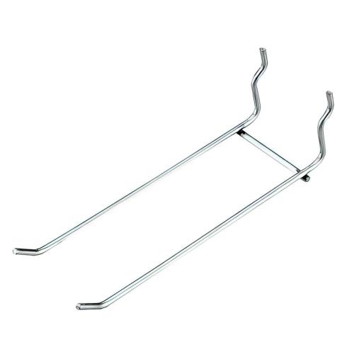 PEG HOOK DOUBLE 6" ZINC (R)