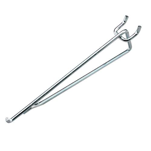 PEG HOOK SHELF BRACK 8" ZINC (R)