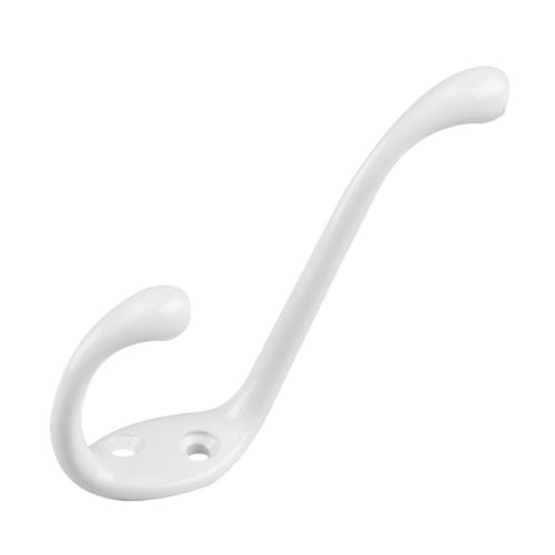 5" COATHOOK WHITE (R)