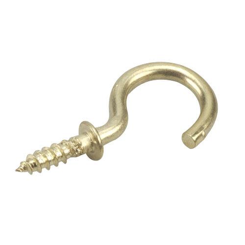 BRASS CUP HOOKS 3/4"