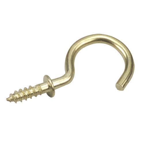 BRASS CUP HOOK 7/8" (6)