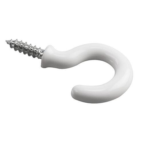 WHITE CUP HOOKS 7/8"