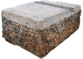 LARGE EASY STACK CORNER TAN CHARCOAL