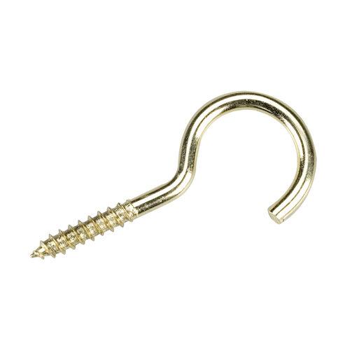 SCREW HOOK 1-7/8" BRASS