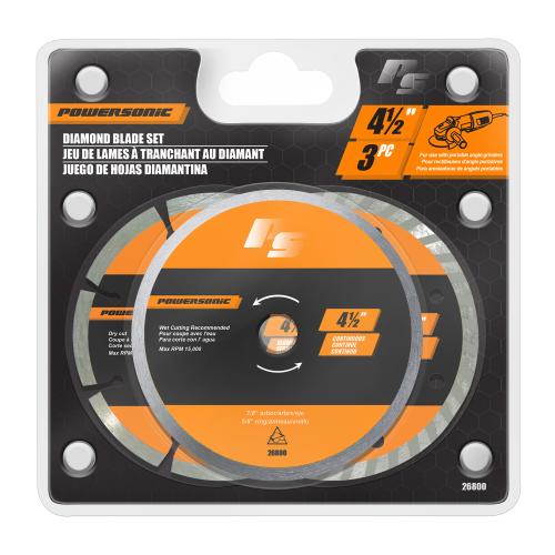 SAMONA 4-1/2 3PCS DIAM BLADE SET