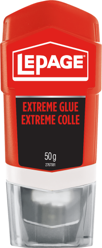 LePage Extreme Glue, Clear, 50 g Tube, Pack of 1
