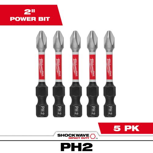 MILWAUKEE 2" POWERBIT PHILLIPS#2