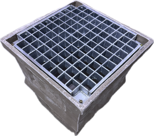 15x15x17 CONCRETE GARAGE PIT W/ GRATE