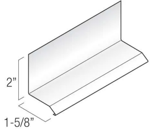 ALUM ROOF EDGE COMM BROWN 2" #2091 KAYCAN DRIP EDGE