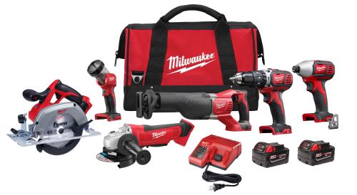 MILWAUKEE M18 6PC TOOL KIT