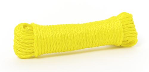 ROPE HOLLOW PP 1/4"X50' YEL (R)