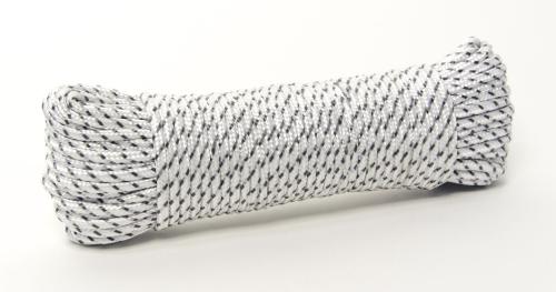 ROPE DB POLY 3/16"X100' WH/GY (R)