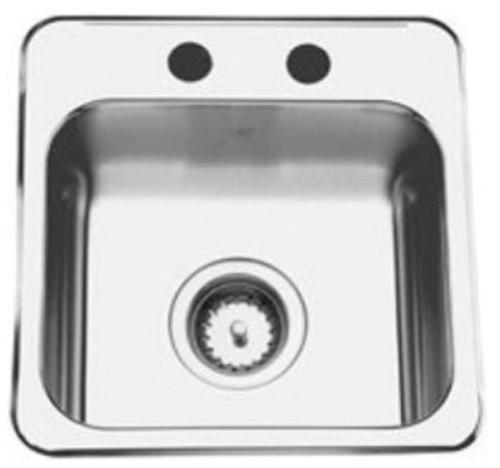 RSL1515-2 KINDRED BAR SINK 15X15X6 EZ TORQUE