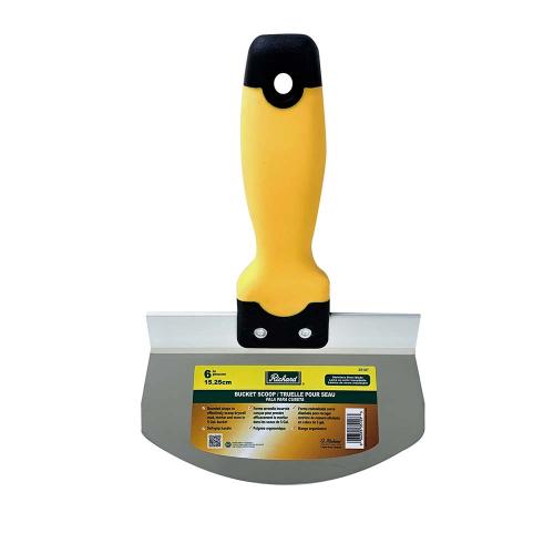 BUCKET SCOOP TROWEL 6" STAINLESS STEEL BLADE