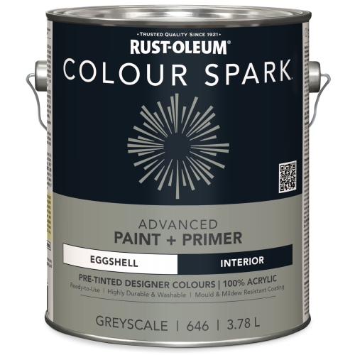 COLOUR SPARK 3.78L EGGSHELL GREY