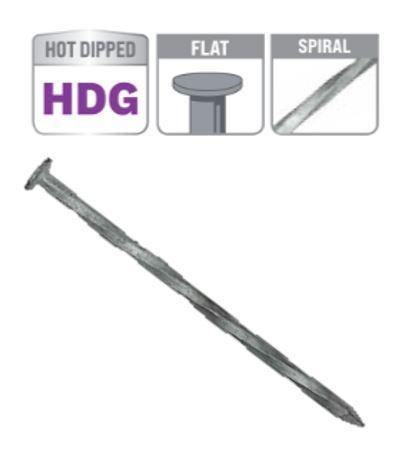 2 1/2" GALV OVAL HEAD NAILS