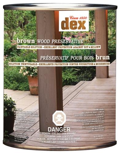 QUARTZ WOOD PRESERVATIVE BROWN CIRCA 1850 DEX
