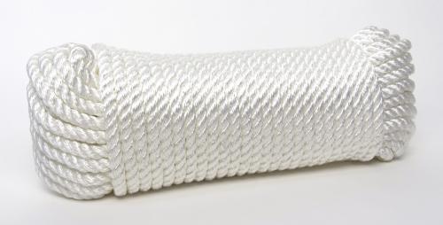 ROPE TWT NYLON 3/8"X100' WH (R)