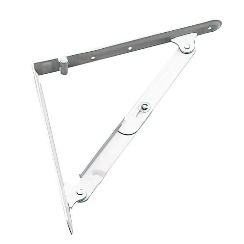 WHITE FOLD SHELF BRACKET 8X8 (R)