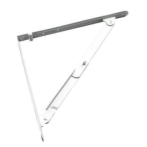 WHITE FOLD SHELF BRACKET 12X12 (R)