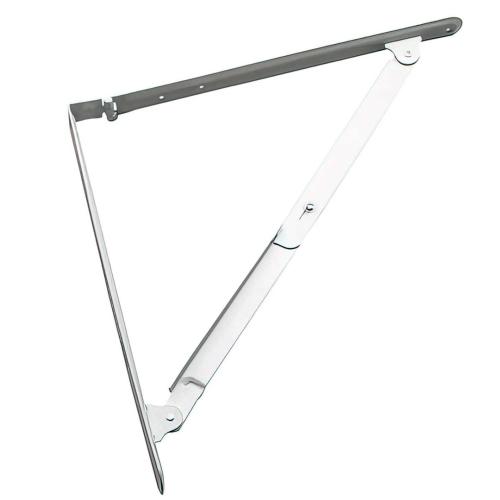WHITE FOLD SHELF BRACKET 16X16 (R)