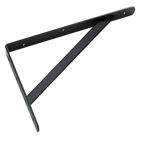 BLACK HDUTY SHELF BRACKET 12" (R)