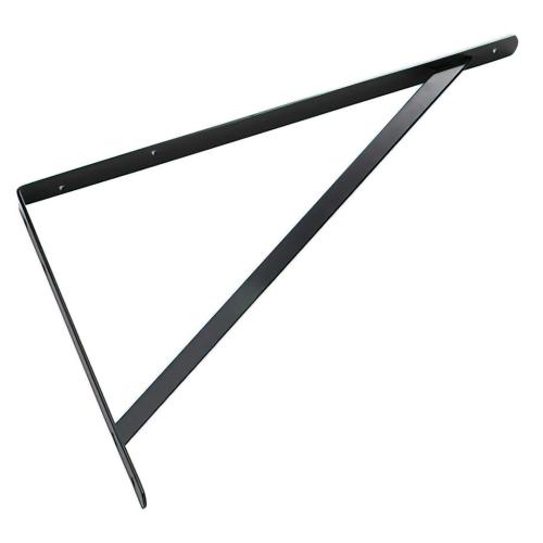 BLACK HDUTY SHELF BRACKET 20" (R)