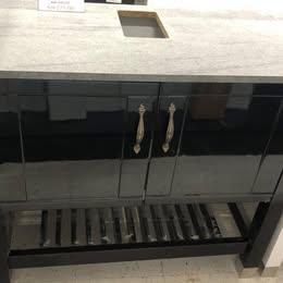 BLK VANITY 30X18-1/2 2D/1SHELF (D)