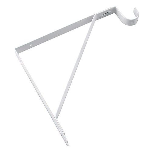 WHT SHELF&ROD BRACKET 11-1/2" (R)