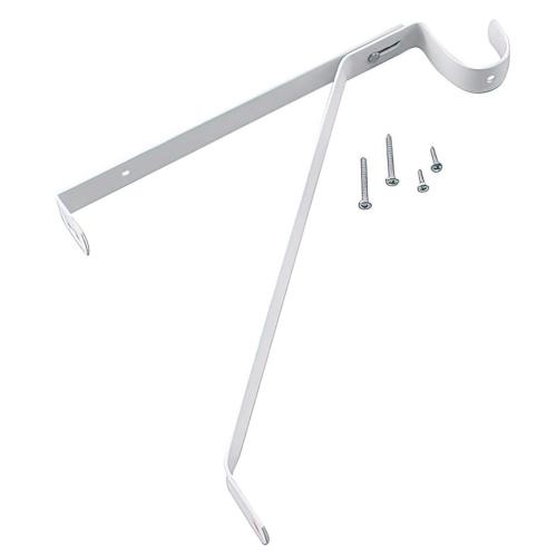 WHT ADJ SHELF & ROD BRACKET (R)