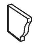 4" WHITE ALUM END CAPS RH GUTTER