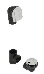 OS&B MATTE BLACK CLICKER TUB OVERFLOW