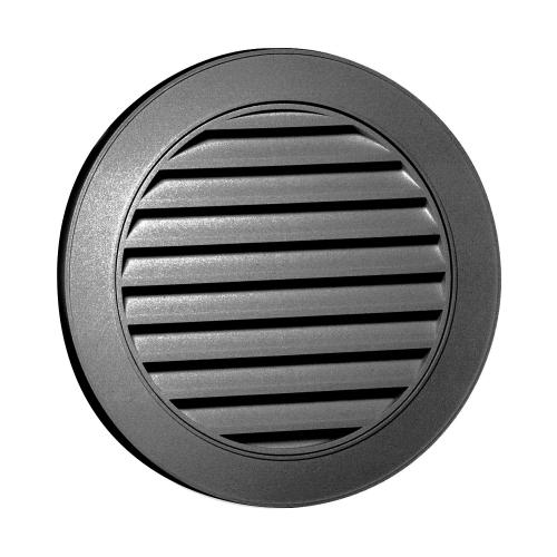 19" ROUND GABLE VENTS BLK