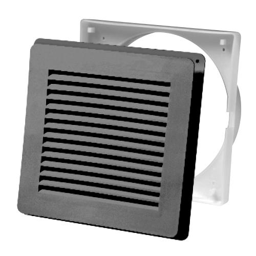 6" WALL VENTS BLACK