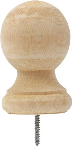 BALL POST TOP 3X4 PINE