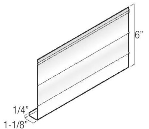 6"x10' WHITE FASCIA (20) KAYCAN