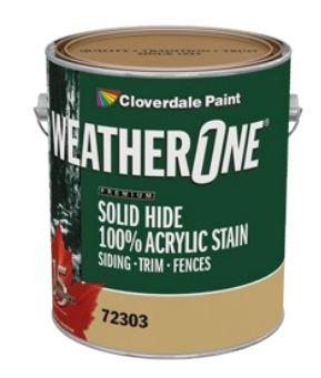 WEATHER ONE SOLID COLOR STAIN 5 GAL